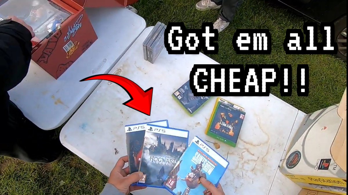 Found some modern day bargains in the latest episode featuring <a href="/1UpRetroGaming/">1UpRetroGaming</a> somewhere 😂link below!
.
youtu.be/bAZOGFfE1S8
.
#RETROGAMING #ps5 #hogwarts #carboot #bootsale #booter #bargain
