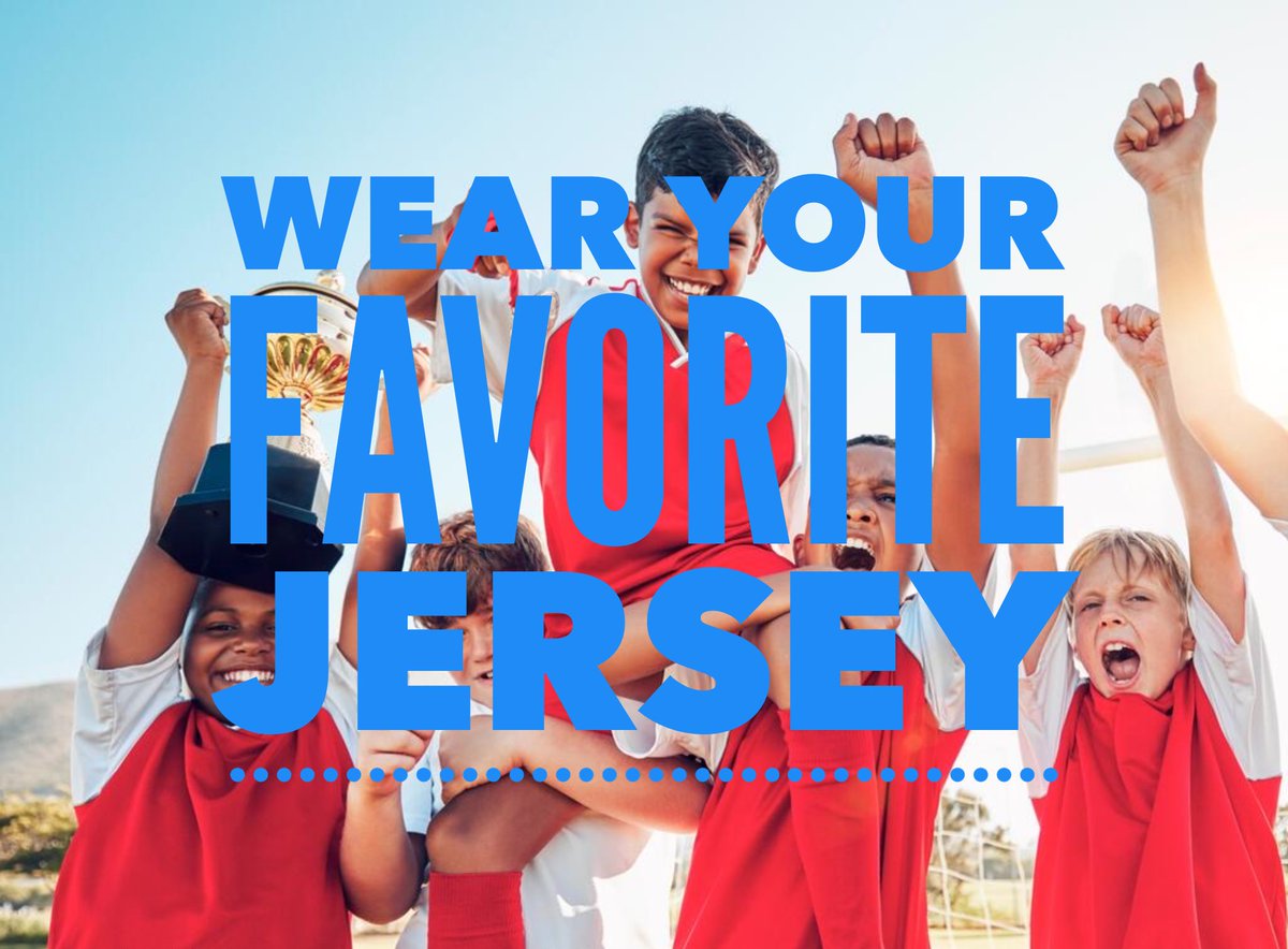 Don’t forget to wear your  favorite jersey tomorrow for day 2 of our spirt week! 🏀🏈⚽️⚾️🏐🏒 #WeAreOneEdison #mlkpride #mlkspirit #bluelions 💙🦁