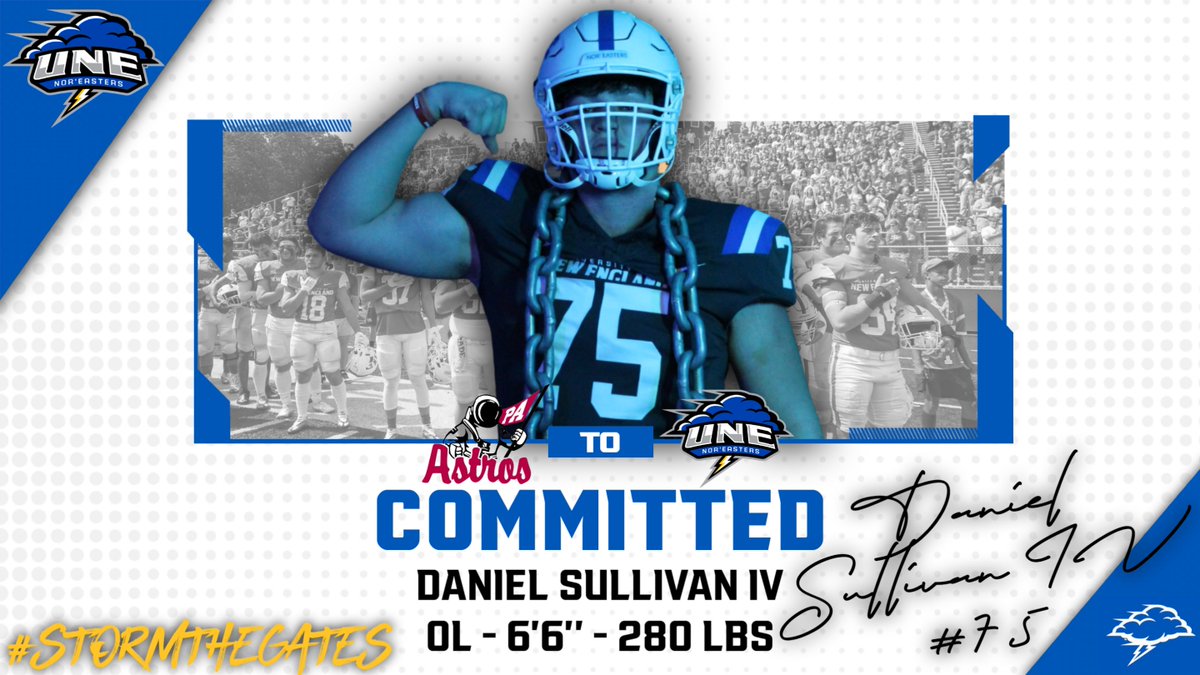 Day 1⃣ of Week 2⃣ of Class of 2⃣0⃣2⃣8⃣ Introductions is all about OL &amp; WR from New Hampshire. We'll start it off with a big Offensive Lineman, who has an even bigger personality. Please welcome the Pride of the Granite State, Daniel Sullivan IV (<a href="/DSully_83/">Dan Sullivan IV</a>)! 🌩️🏈 #STG