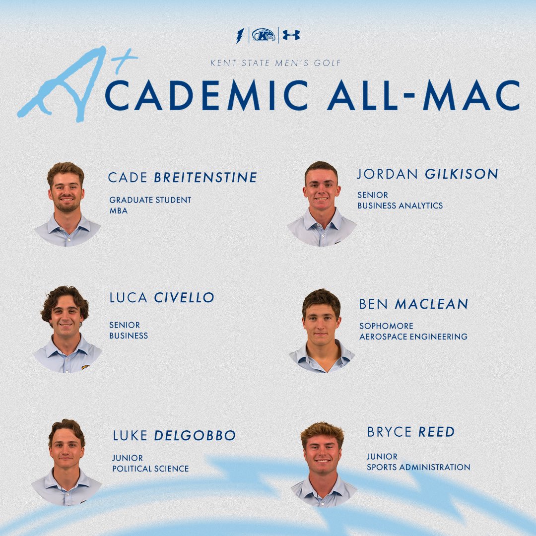 KentStGolf's tweet photo. Congrats to our Academic All-MAC squad 👏 

#GoFlashes⚡️ https://t.co/8w0xW7CItd