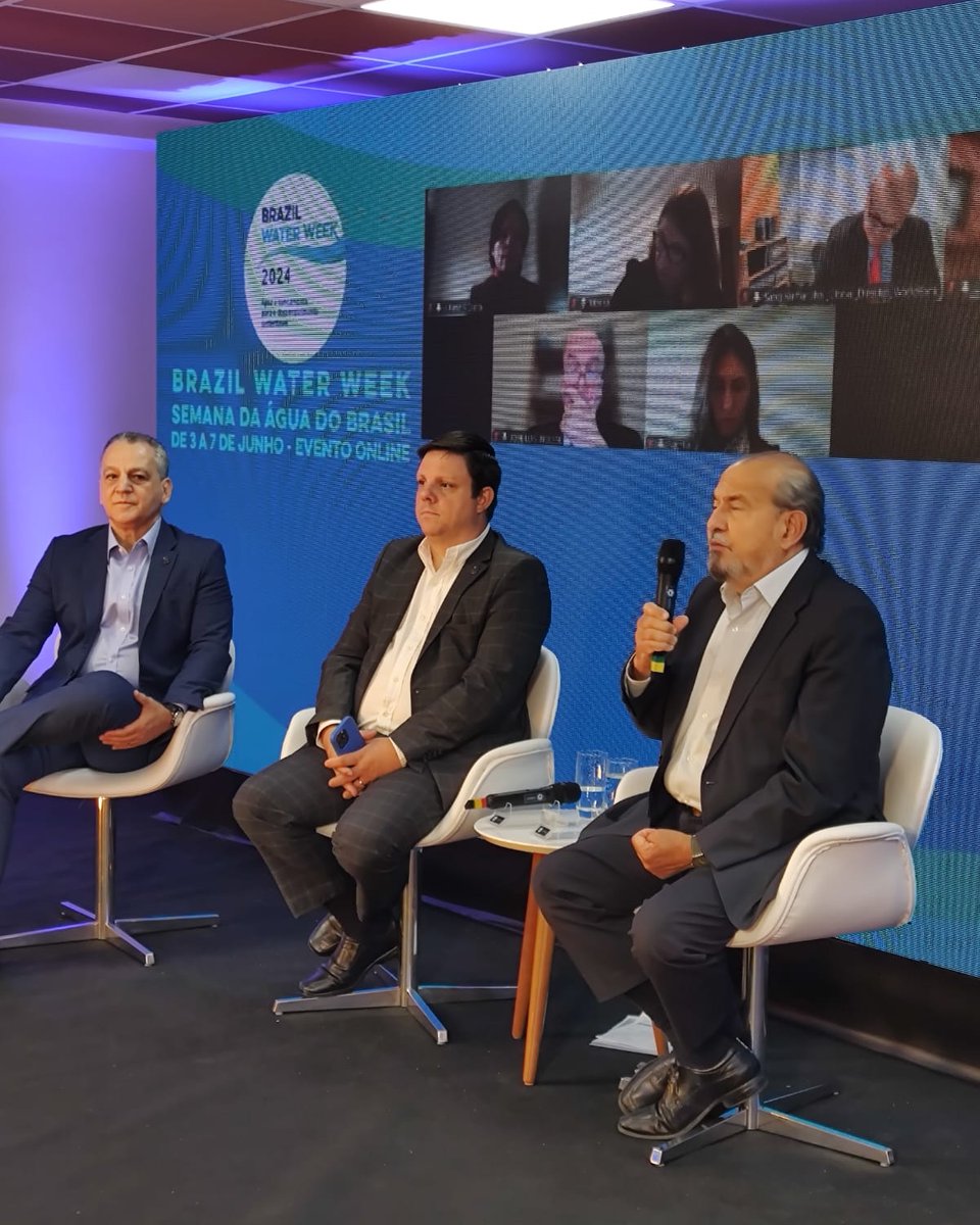 📣💧BWW 2024 - Começou a Semana da Água do Brasil!

📍Na sede da ABES-SP, o presidente nacional, Alceu Guérios Bittencourt, Luiz Pladevall, presidente da Seção, e Marcel Sanches, secretário nacional da ABES, dão as boas-vindas a todos na cerimônia de abertura.