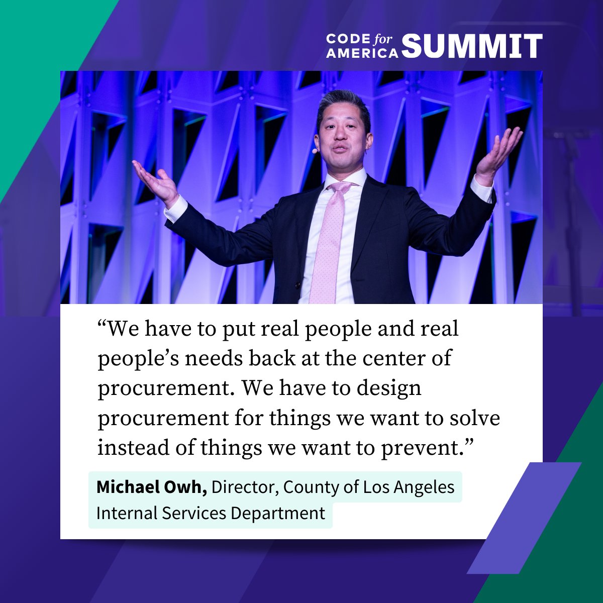 codeforamerica's tweet photo. More than 1,000 people from the government and civic tech community joined us at #CfASummit last week to explore what we can do to create a new digital age that works for all—one where no one is left behind. https://t.co/CZOAM9Mxpi