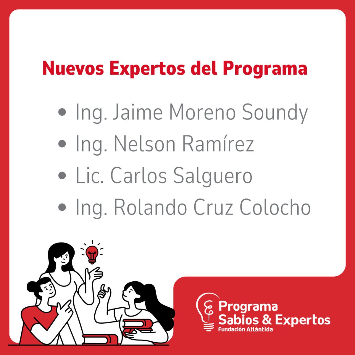 SabiosYExpertos's tweet photo. Nos enorgullece compartir los nombres de cuatro nuevos expertos de una calidad humana y profesional muy alta, quienes compartirán sus conocimientos a MiPYMEs para impulsar su desarrollo. #PYMEs #DesarrolloEmpresarial https://t.co/UOxpnrc2AC
