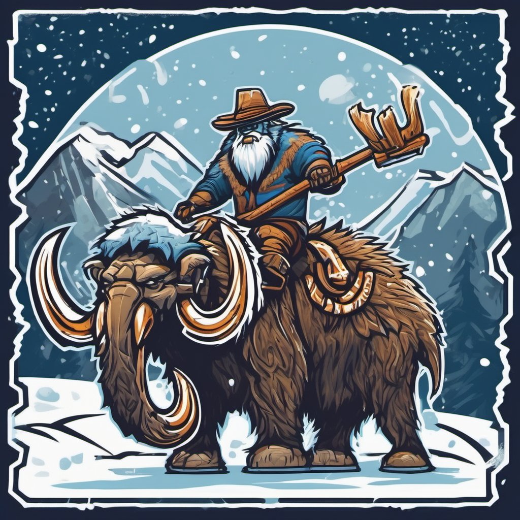 dahlelama's tweet photo. The Utah Outlaw Yeti riding a mammoth in a blizzard Hockey Club https://t.co/Orrx6zw5KL