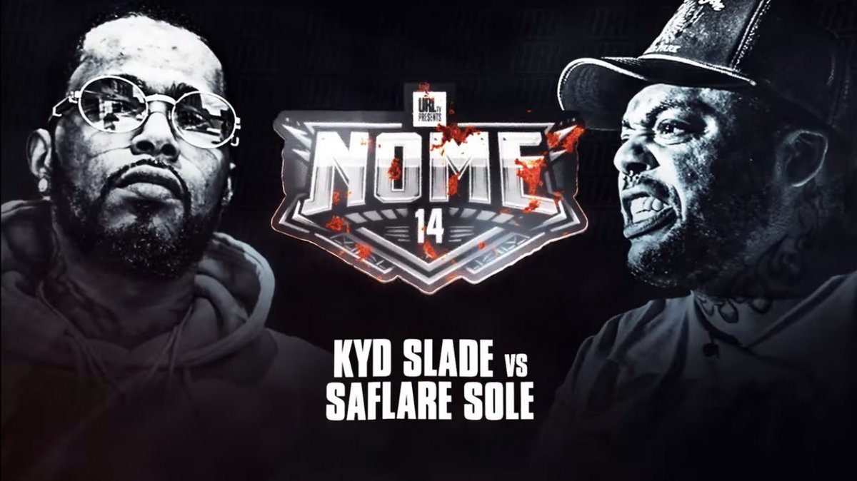AllThingsBatRap's tweet photo. Kyd Slade vs Saflare Sole going down this Friday at the #NOME14 Press Conference ๐จ https://t.co/9o9nahZFQu