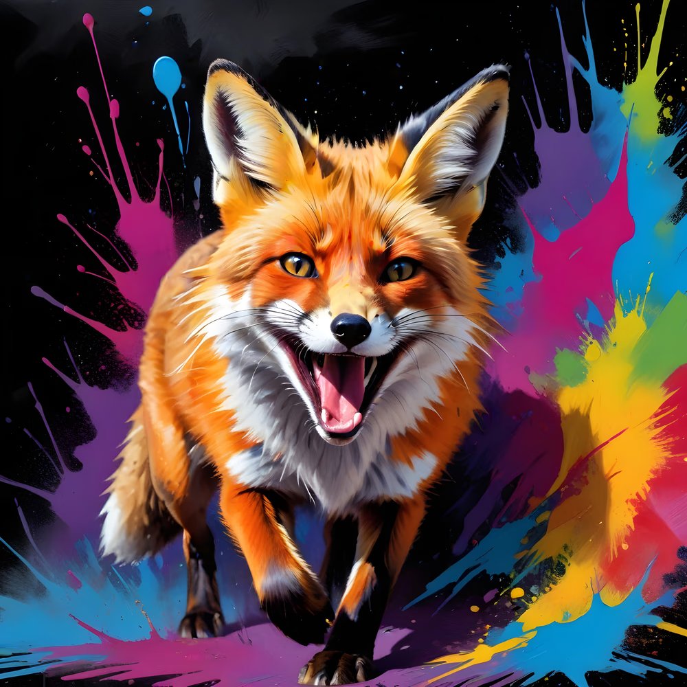 BarkCanvasNFT's tweet photo. Get ready to be #foxy! β¨ The Splatter Legion's cunning star is here, with tricks up her sleeve and #colorchaos on her fur! π¦ #NewNFT #NFTCommunity #FoxNFT #NewNFTCollection
@ 0.25MATIC
Check her at #OpenSea https://t.co/K5IamgTyM5 https://t.co/PtxhzwuiXF