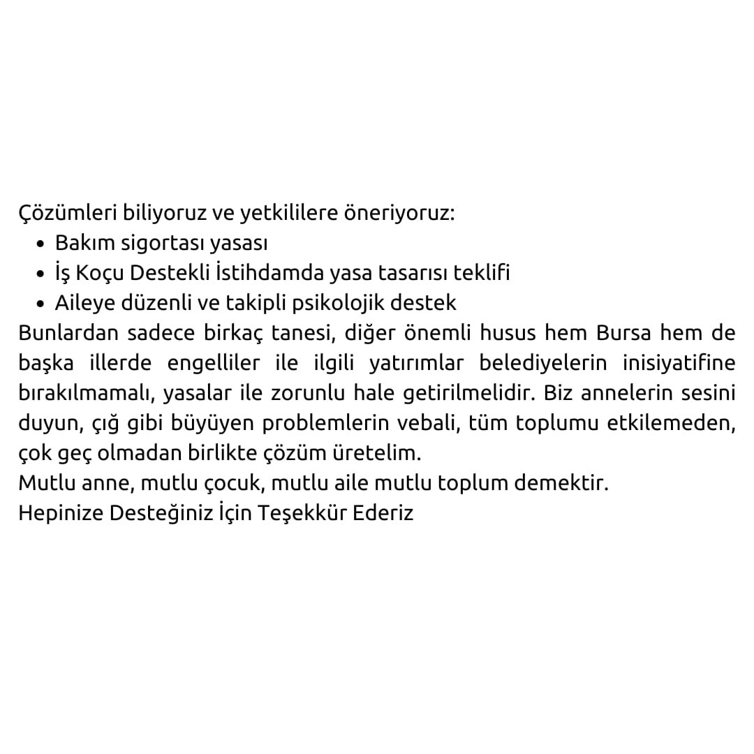 OtizmKonfed's tweet photo. ENGELLİ AİLELERİNİN SESİNİ DUYAN VAR Mİ?

Bursa Basın Açıklaması 4 Haziran 2024 Salı Saat 18.00 Kent Meydanı Tüm Halkımızın Desteklerini Bekliyoruz.

#ancakbirliktebaşarabiliriz https://t.co/Pw5l5xSfhJ