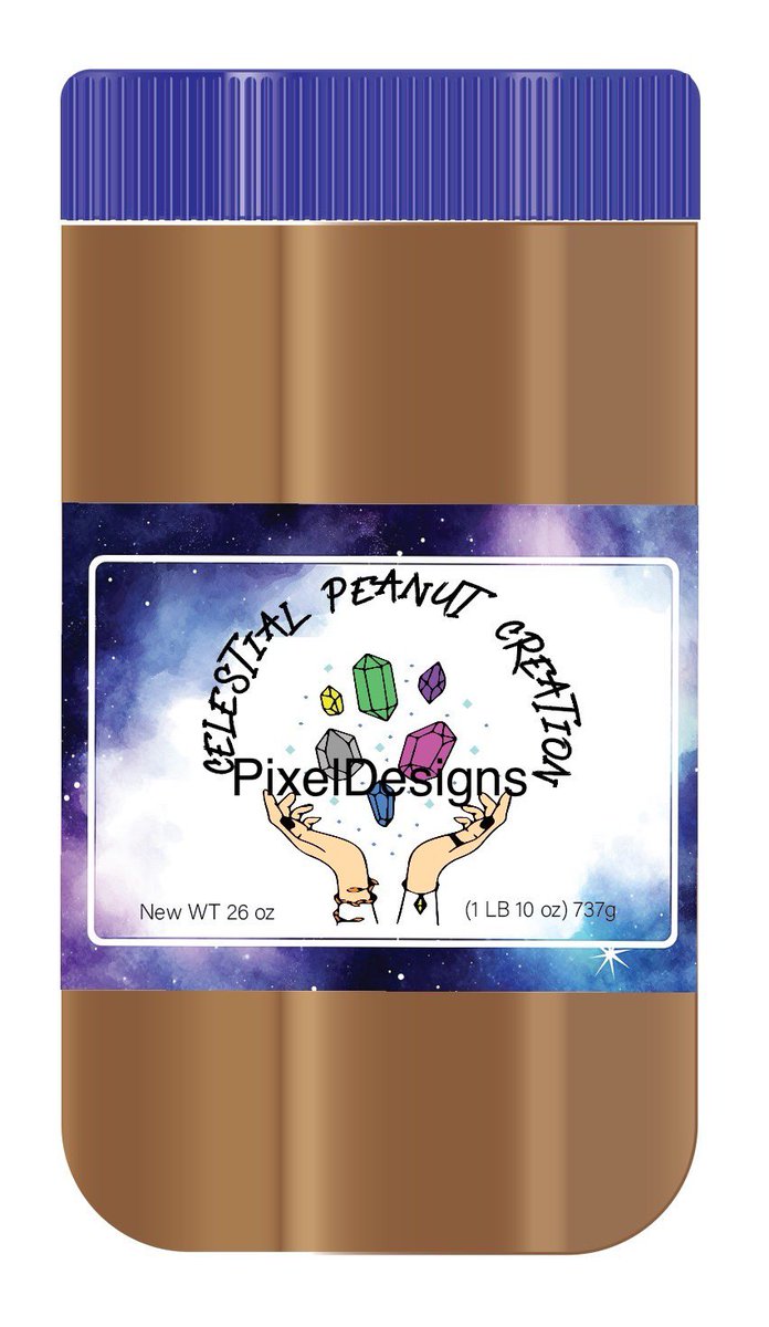 PixelDesigns24's tweet photo. I designed the label for the peanut butter jar. https://t.co/uxX8ZAAJJk