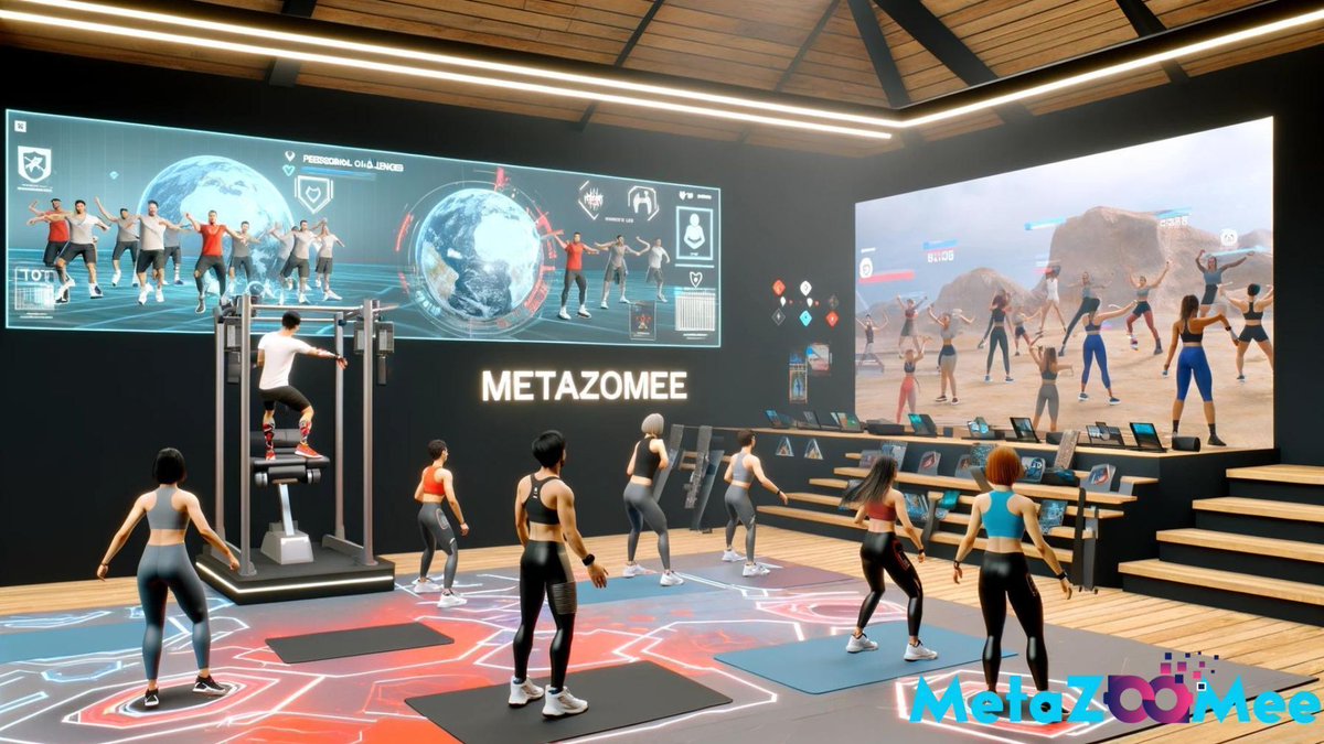 metazoomee's tweet photo. 💪 Transform your fitness journey with #MetaZooMee's Virtual Gym. Personalized workouts, virtual trainers, and global challenges make fitness more exciting than ever. Join the #MetaFitness revolution! #VirtualWorkouts #MetaverseGym $MZM https://t.co/2VeBap0OVD