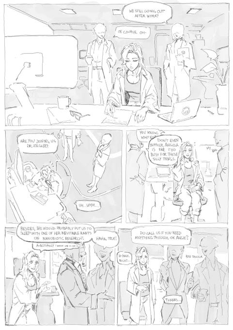 A little overwatch comic about two lonely people (a #gency prequel?)
(1/2) 