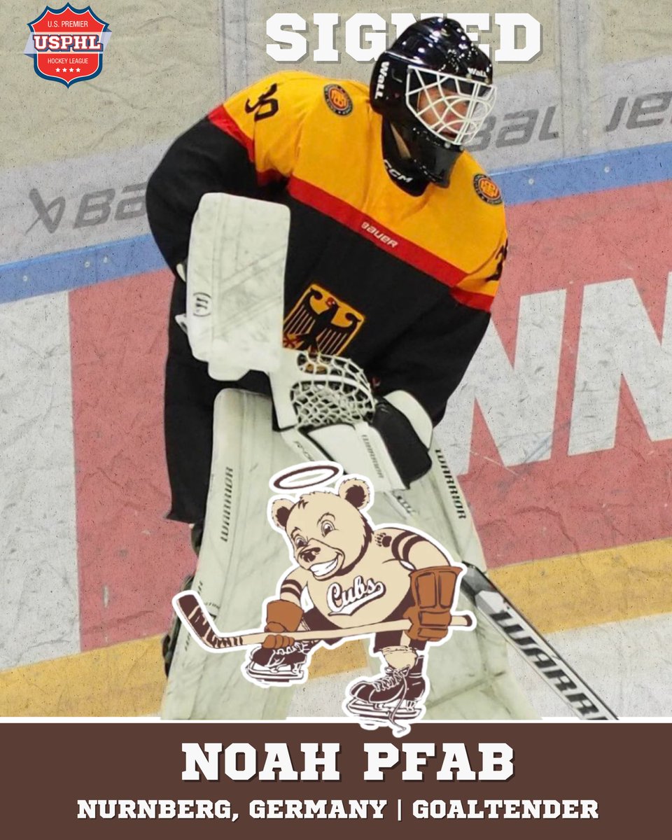HersheyCubs's tweet photo. 🚨CUBS SIGNING ALERT🚨

The Hershey Cubs are proud to announce the signing of Goaltender Noah Pfab.

#HersheyCubsHockey #USPHL
#LetsGoCubs #GreatJuniorHockeyExperience
#CommittedToCommunity https://t.co/jHFXp6skLr