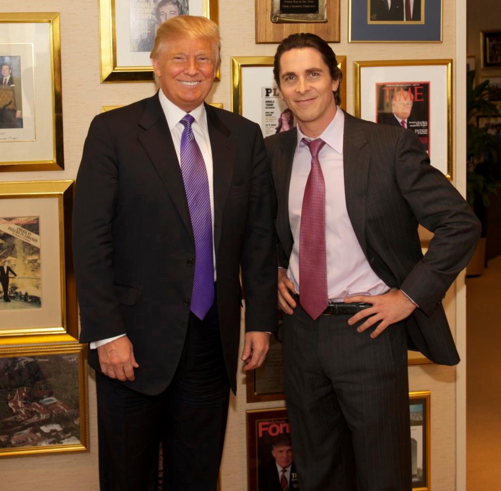 NolanAnalyst's tweet photo. Christian Bale on meeting Donald Trump on the set of ‘THE DARK KNIGHT RISES’ in 2011:

“We were filming on ‘Batman’ in Trump Tower and he said, come on up to the office. I think he thought I was Bruce Wayne, because I was dressed as Bruce Wayne. So he talked to me like I was Bruce Wayne and I just went along with it, really. It was quite entertaining. I had no idea at the time that he would think about running for president.”