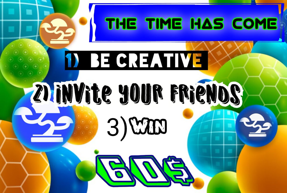 🎁 IT'S TIME TO WIN!

We invite you to participate in a new dynamic 😃 where you will have the chance to be one of the winners 🏆💵

✅ INSTRUCTIONS ✅

🔵 Request your invitation link.

🔵 Build on the X platform from your account, a creative message, accompanied by an image, to