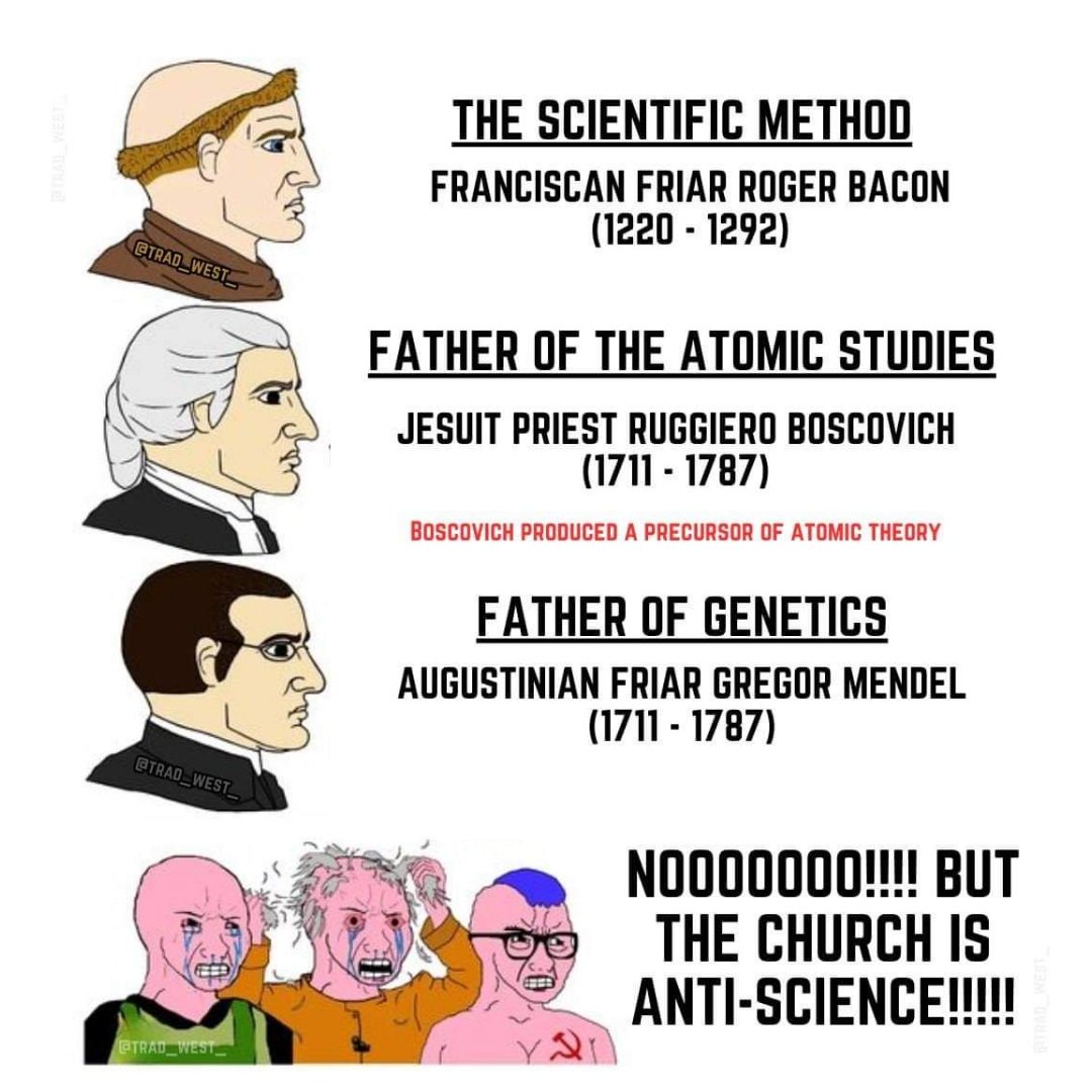 theironspartan's tweet image. 'The Big Bang Theory', also from a Catholic Priest.

Trust the Science.

#FactCheckThis