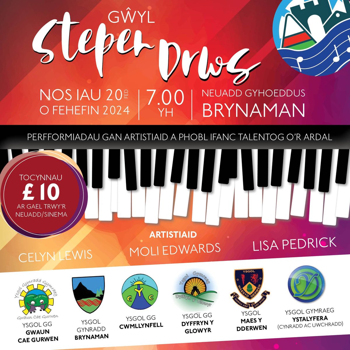 Cyfle gwych i weld talentau’r fro. An excellent opportunity to see the talents of the area.