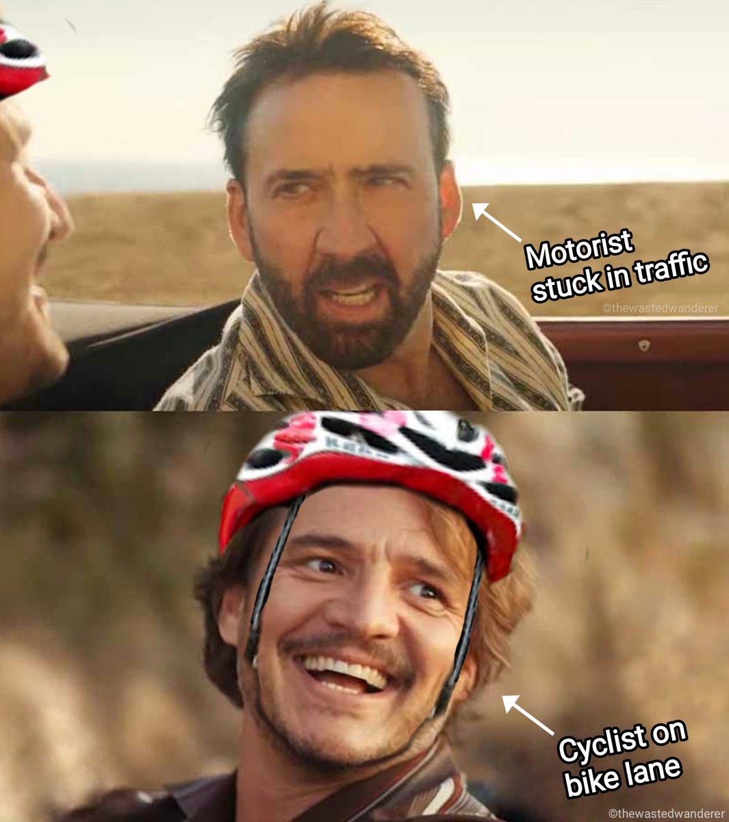 _wastedwanderer's tweet photo. In the words of @tomflood1, "Bicycles deliver the freedom that auto ads promise."
Happy World Bicycle Day!
Ride safe. Ride smart. Ride with pride!
#SafeStreetsForAll
#SafeSpacesForAll
#ReframeRoadSafety
#SafeStreetsSaveLives
#ProtectedBikeLanesNOW https://t.co/Br4Wg1N1QJ