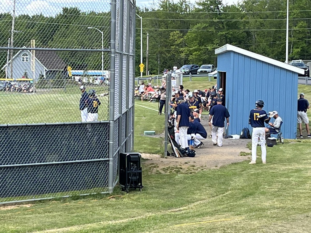CoachCG6's tweet photo. @LebCoSports1 A late K for Shanaman and a nice 6-4-3 double play save ELCO from a big inning.  Dallas gets only 1 run after 2 hits and an error.  1-0 Dallas after 1.  
@LebCoSports1 https://t.co/Juqoq09XWf