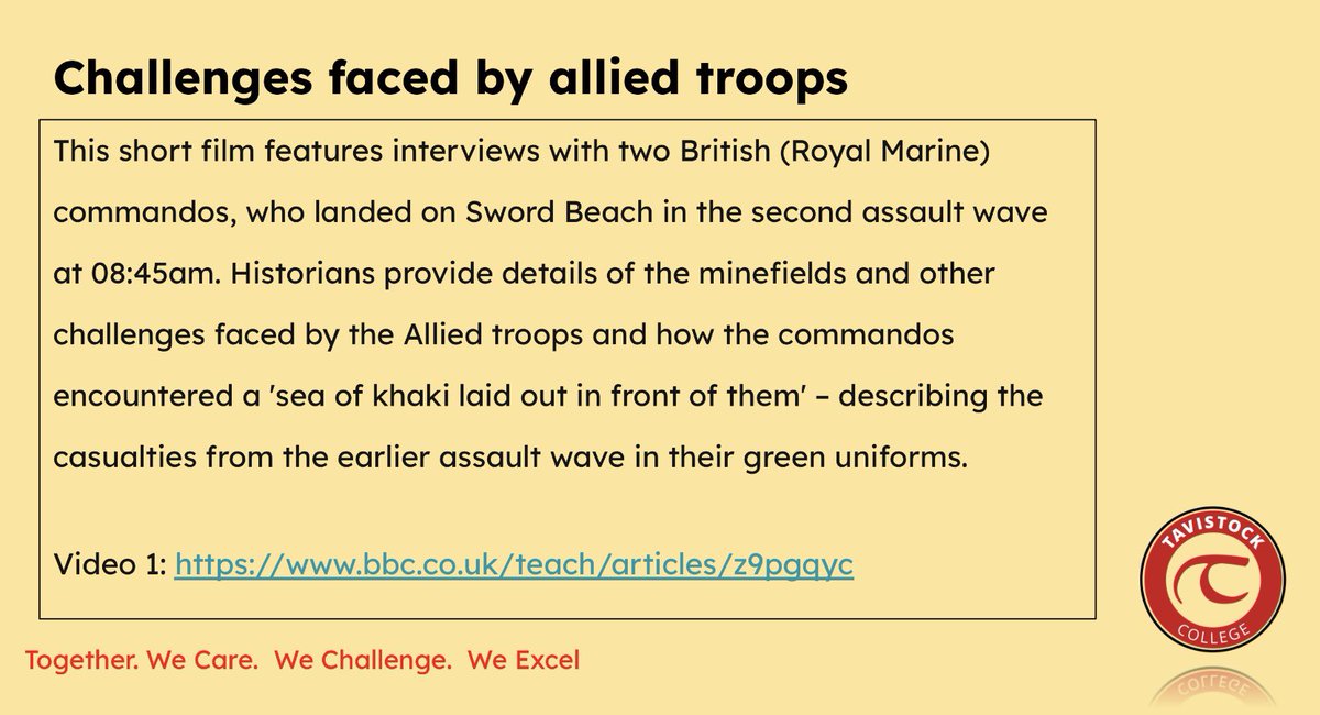 CollegeTavi's tweet photo. This week our Personal Development focus is on the 80th anniversary of the D-Day landings. @DartmoorMAT https://t.co/L3Mki5DBEz
