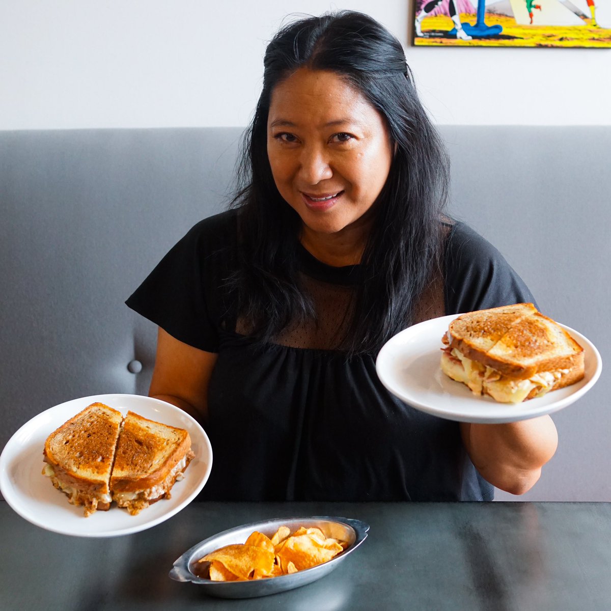 Double the sammies, double the yum. 🤗🥪

⬇️ SEE YOU SOON ⬇️
⏰ Mon-Sun, 10am - 4pm
🍾 #Brunch every Sat - Sun
📲 Order to-go through the <a href="/exploredtlv/">Explore DTLV</a> app