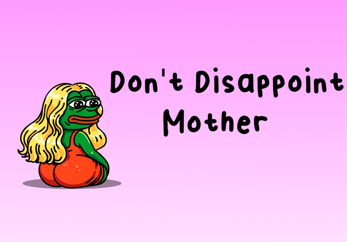 TommmyJAK's tweet photo. @MrBigWhaleREAL @MotherPepesol

Second chance to not dissapoint $MOTHER https://t.co/XefdhJhKnr