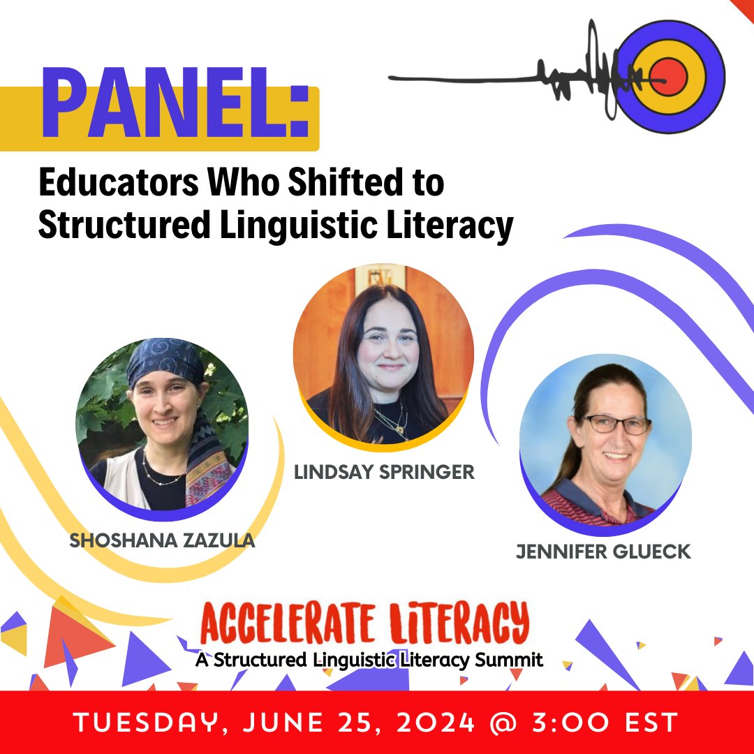 The virtual Accelerate Literacy Summit presents the Panel: Educators Who Shifted to Structured Linguistic Literacy.  Join us for an outstanding summit featuring Structured Linguistic Literacy with these esteemed speakers.  

Register here.  2024.sllsummit.com/?sc=DD58SIPH&a…