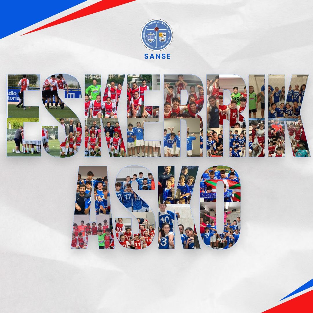 🔙 Cerramos una 23/24 llena de grandes momentos, derrotas, victorias, pero sobre todo de aprendizaje. De crecimiento. Gracias a toda la familia del SANSE por esta temporada espectacular de todos y todas. 

GORA SANSE! 💙