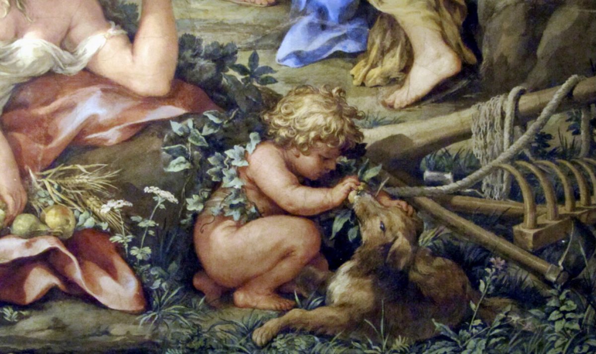 ghegola's tweet photo. E capì che questo era mancato, nell’antico e nuovo farsi del mondo: il rispetto per i piccoli, per i deboli senza voce.

Anna Maria Ortese     #IlCardilloAddolorato 

#ventaglidiparole 

Pietro da Cortona   Sala della Stufa  1637  - dett. https://t.co/cIRqShh4x8