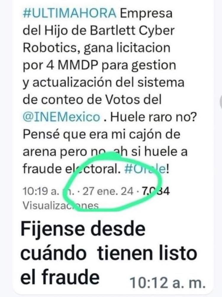 sasha15_z's tweet photo. @AngMariscal4T EL FRAUDE MAS GRANDE DE LA HISTORIA https://t.co/LPVm9ZujvI