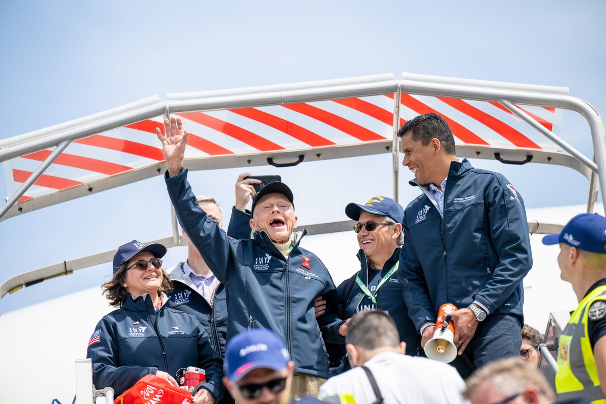 Our WWII veterans have touched down in Normandy to commemorate the 80th anniversary of the D-Day invasion. Follow along on <a href="/Delta/">Delta</a> News Hub for daily updates and images: news.delta.com/tags/return-no…