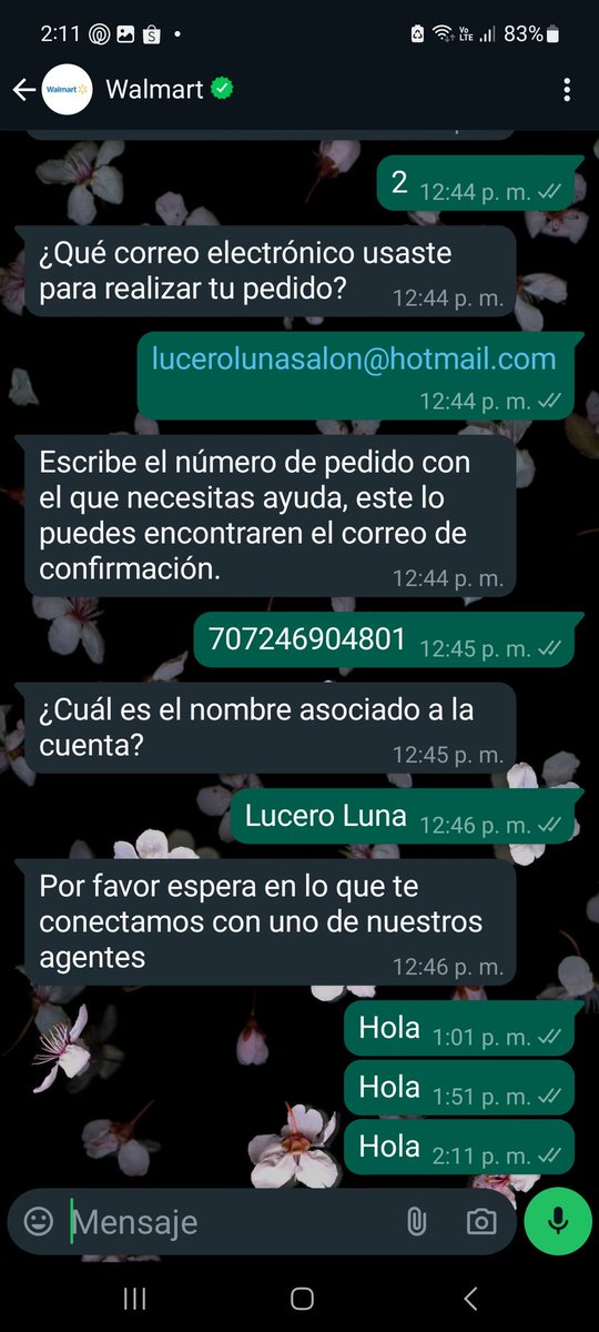 lucerolunas's tweet photo. @WalmartMexico   @walmart_express  @Walmart  @walmarthelp  compre en línea colchón y artículos incluidos y llego sin nada, nadie me resuelve en línea desde el sabado estoy marcando, quedaron de enviar correo de su proveedor  y  nada! 
En WhatsApp ignoran  
Pedido# 707246904801 https://t.co/FmHaMOGsEm