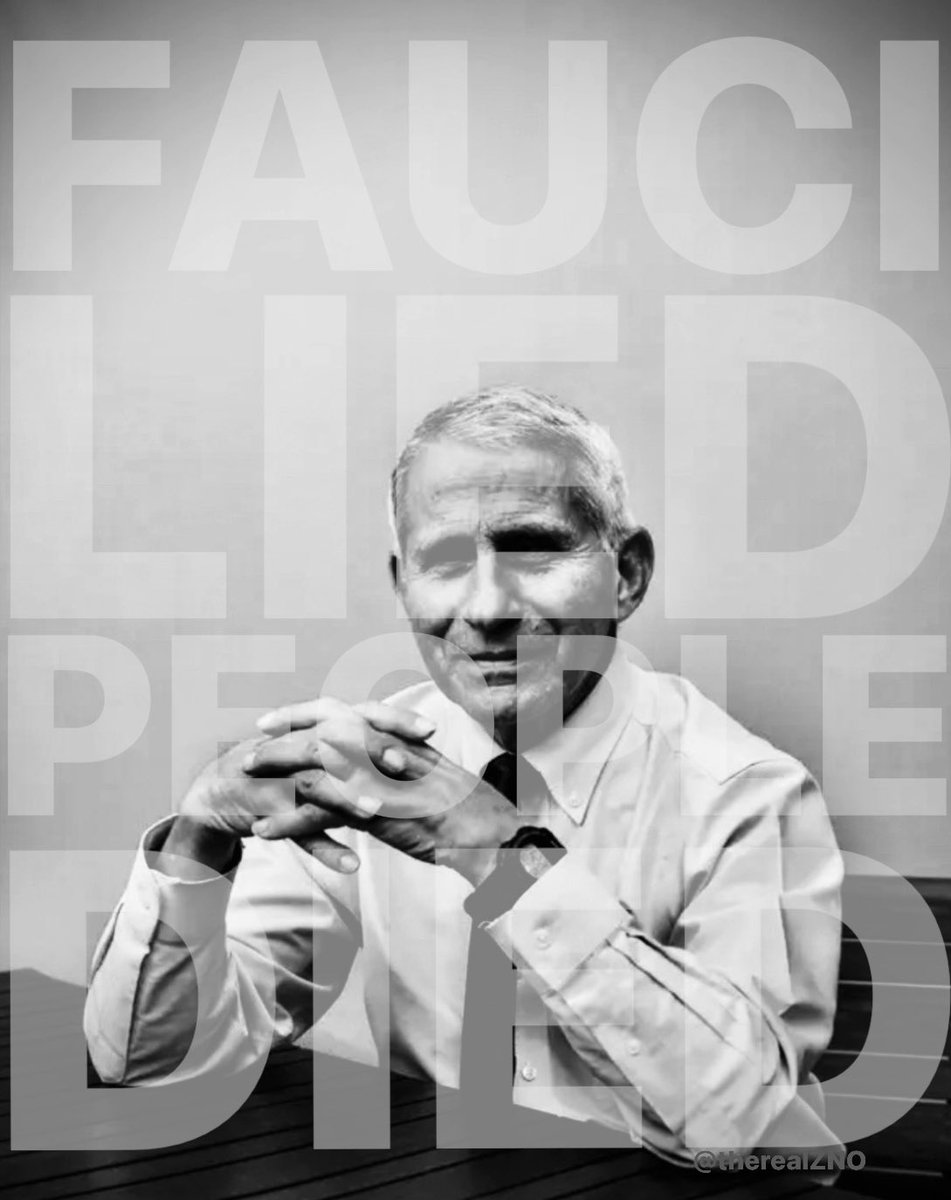Anthony Fauci is responsible for the deaths of millions of people.

Pass it on.