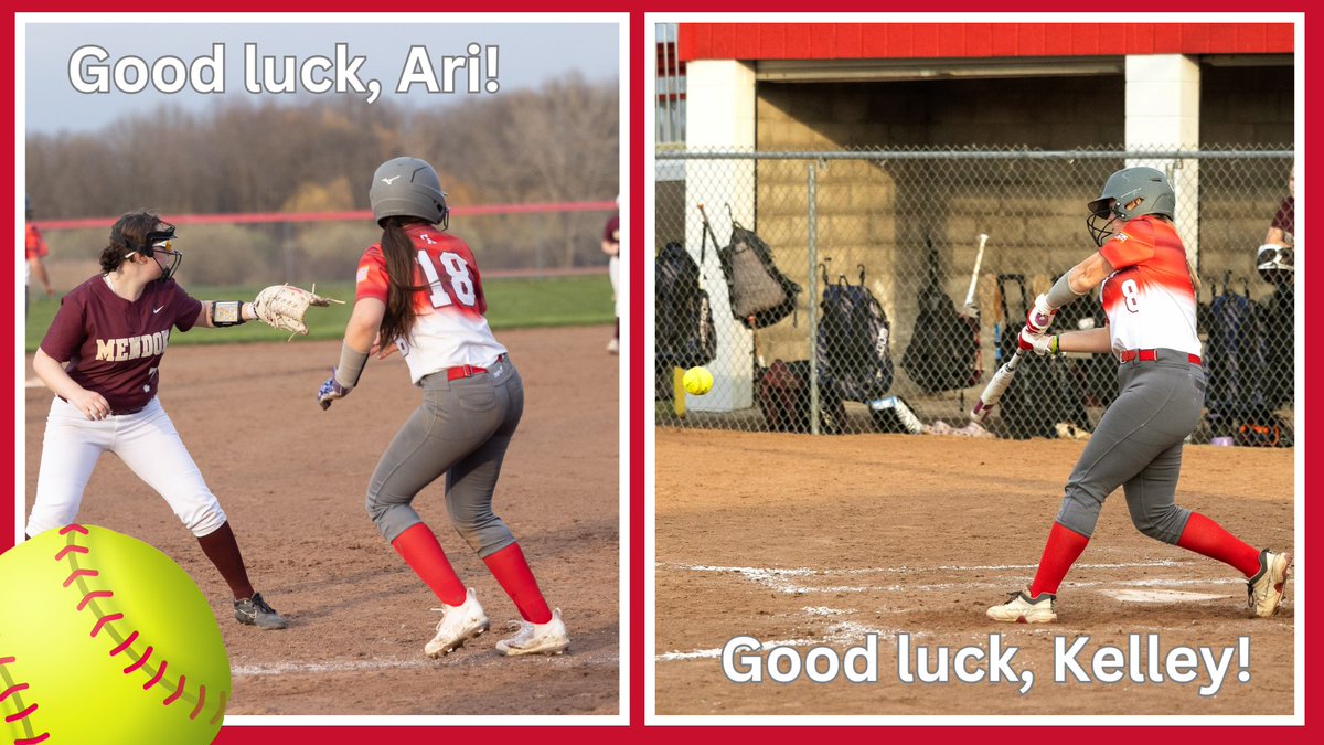 Good luck to Kelley and Ari on playing in the Monroe County Exceptional Senior Game <a href="/cdgasoftball_/">Canandaigua Softball</a> ! We are #CanandaiguaProud.
