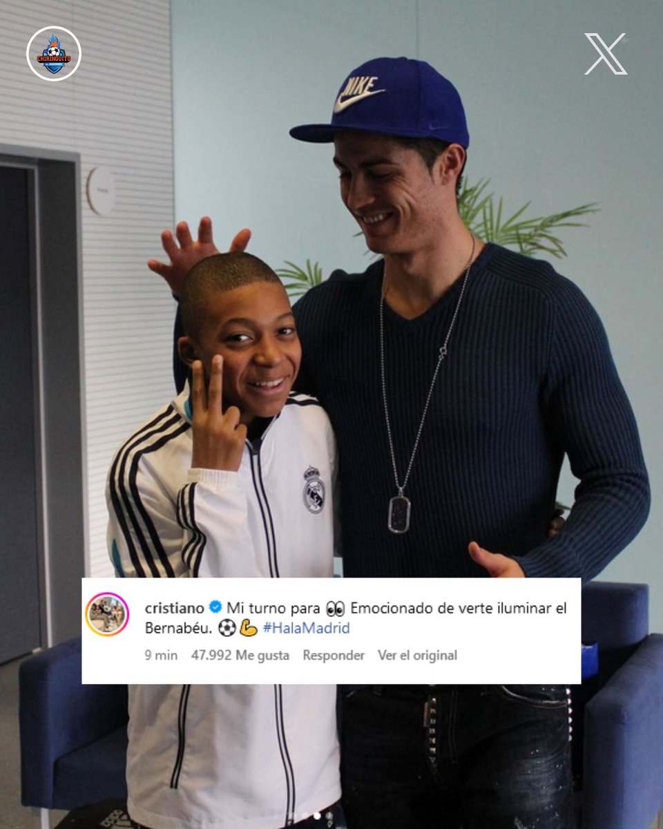 🔥 CRISTIANO reacciona al FICHAJE de MBAPPÉ:

🥰 "Emocionado de verte iluminar el Bernabéu".