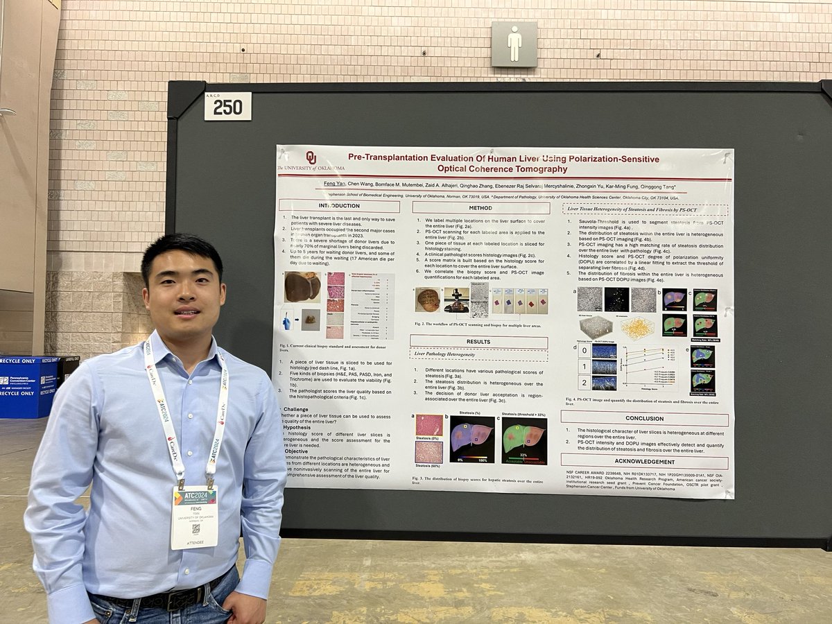 Feng (Lucas) Yan (@luchs_s) on Twitter photo Finished my two posters about human kidney and liver transplantation at 2024 <a href="/ATCMeeting/">AmericanTransplantCongress</a> It’s so great to learn and share about the clinical research. <a href="/OUResearch/">University of Oklahoma Research</a> <a href="/TangLab2/">Tang_Lab</a> Finished my two posters about human kidney and liver transplantation at 2024 <a href="/ATCMeeting/">AmericanTransplantCongress</a> It’s so great to learn and share about the clinical research. <a href="/OUResearch/">University of Oklahoma Research</a> <a href="/TangLab2/">Tang_Lab</a>
