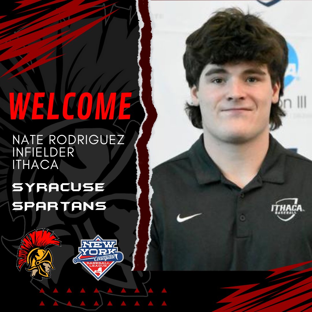 SyrSpartans's tweet photo. Rounding out the Spartans batters, welcome  @Alex_Holberton, @jarenmeags, and @natedrodriguez to Syracuse! https://t.co/pmOaxbR6nz