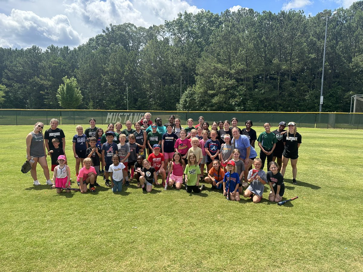 Great first day of camp! Excited for Day 2!!! #mustangs