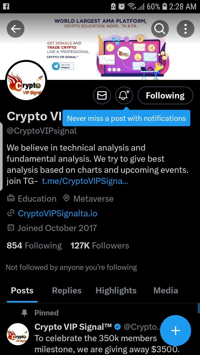 jhu9066's tweet photo. @CryptoVIPsignal #juba9066 https://t.co/lQSVb6ZQq3