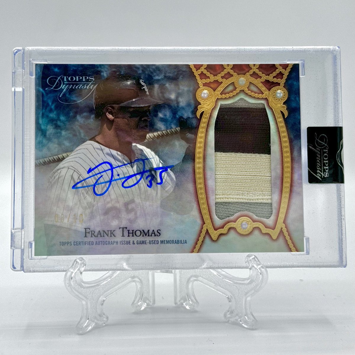 TheBigHurt_35's tweet image. I’m partnering with Topps to give away a game used patch autograph card for free. To enter, like this post &amp;amp; follow ⁦@Topps⁩