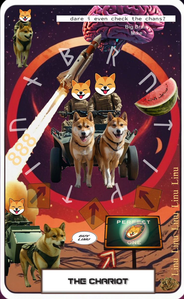 💫The Chariot 💫 There is some BIG BRAIN power going into $Linu that is going to carry us through as The Prophecy has foretold. Either you're getting on or not, The Chariot does not wait for anyone. 

@Official_Linu 

#shibtrain #ShibaX #ethereumconference #ETHTOKEN #MEMECOİNS