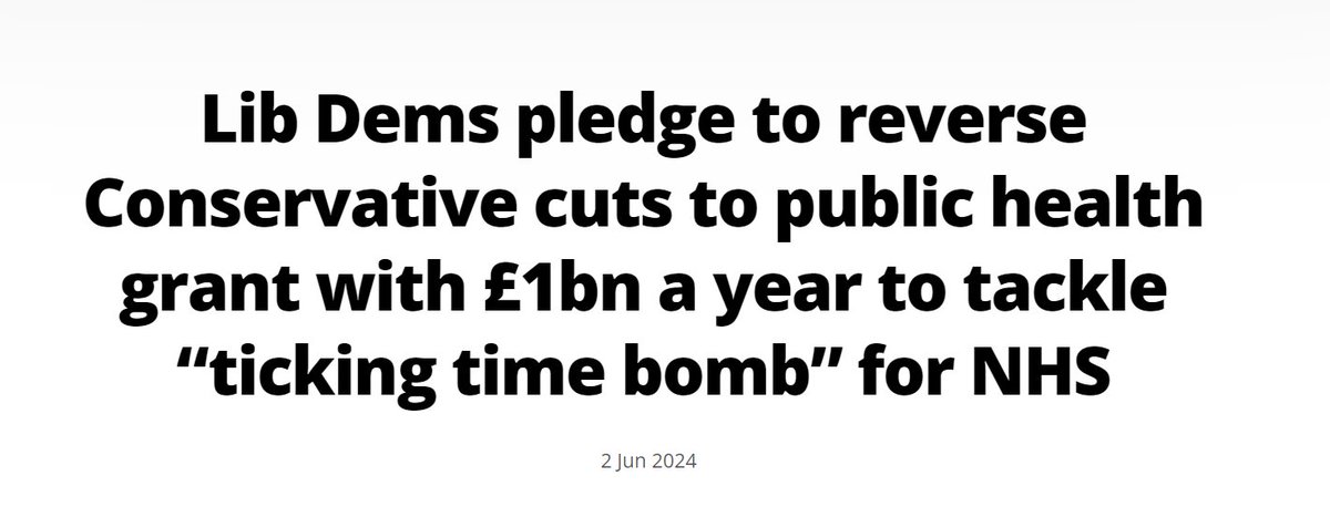 ADMBriggs's tweet photo. A couple of public health / prevention spending stories from the weekend. 

One potentially helpful for population health, the other, less so.

Short 🧵 https://t.co/jAJscmiM4U