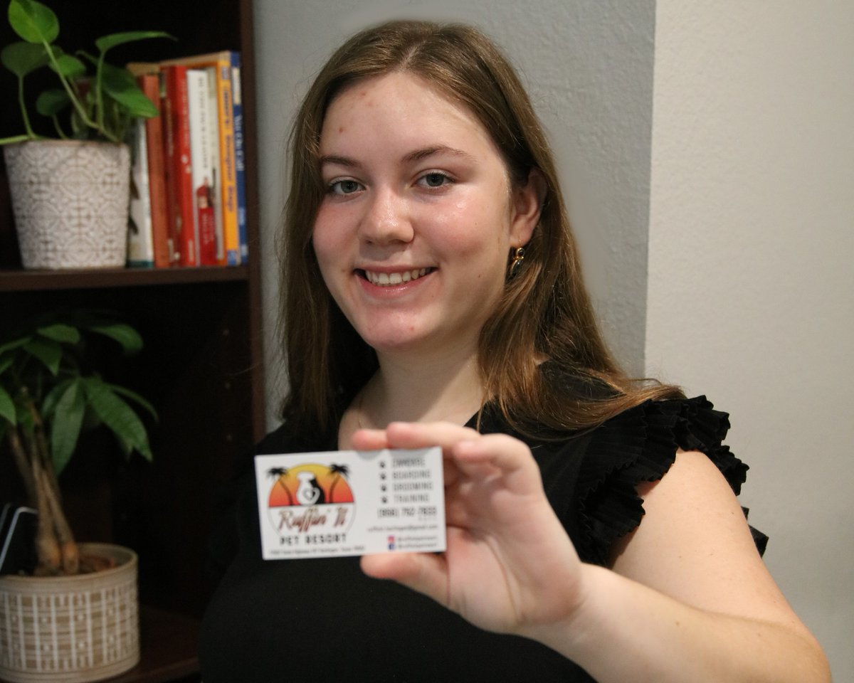 TSTCproud's tweet photo. Holly Hargrove is putting her skills to work in her Harlingen-based business venture, Ruffin’ It Pet Resort. Hargrove recently graduated with an Associate of Applied Science degree in Business Management Technology at TSTC.

Read more ➡️ https://t.co/lihGOTCPFk https://t.co/gy1fVrYb4b