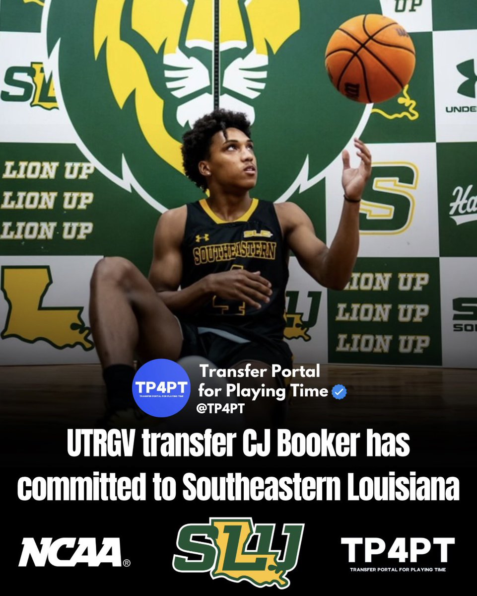 TP Commit: UTRGV transfer CJ Booker has committed to Southeastern Louisiana.

He averaged 6.3 points, 2.2 assists, and 1.4 boards in 24 games for the Vaqueros this past season.

#TP4PT #TransferPortal