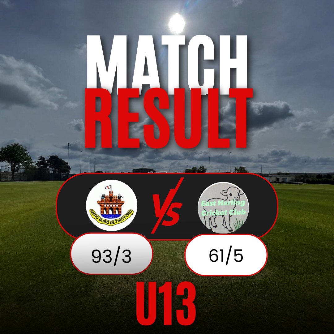 ThetfordTownCri's tweet photo. Our U13s bagging another win tonight 🎉 

#u13scricket #youthcricket #cricket2024 #TTCC https://t.co/8P5JdsEsl8