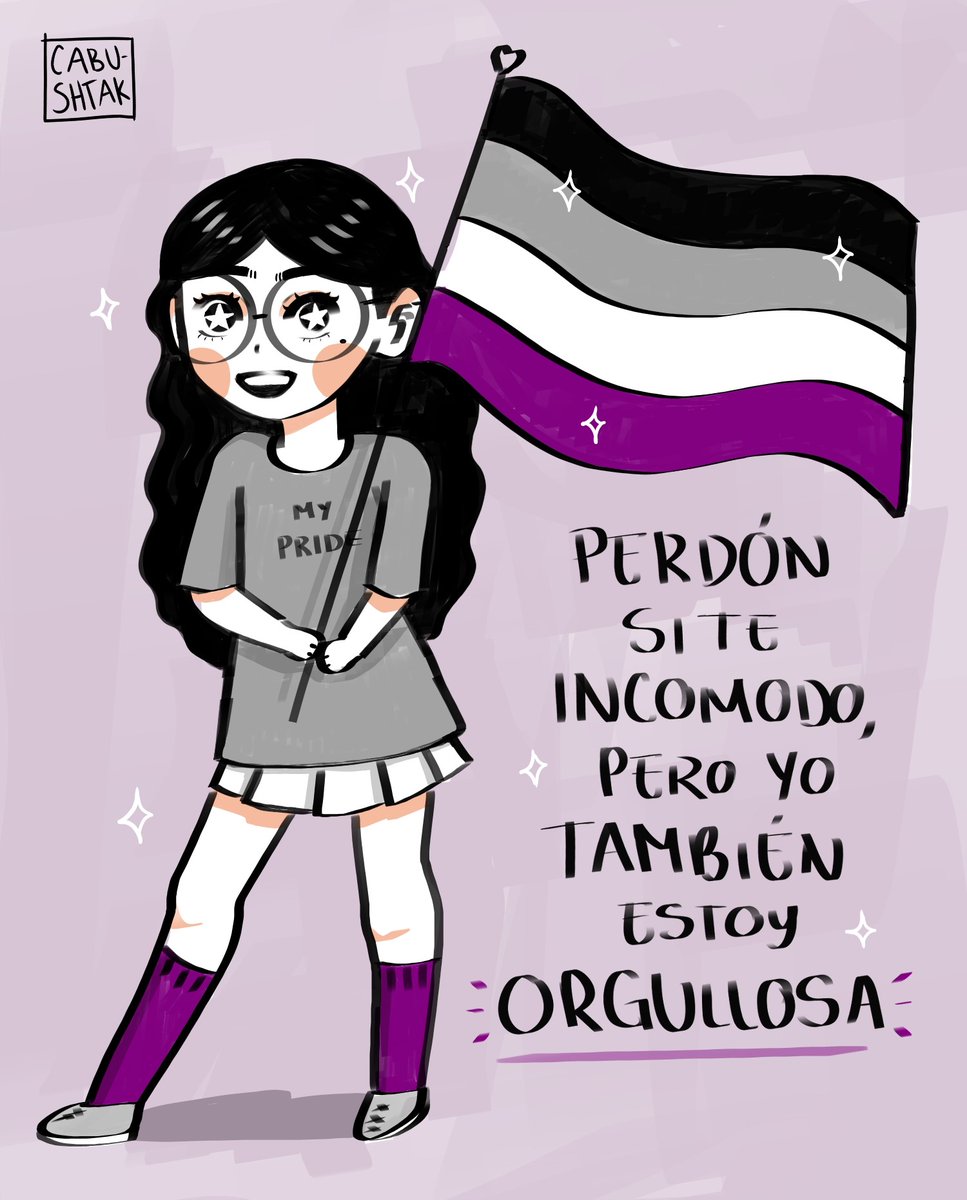 Cabushtak's tweet photo. Ser parte de una comunidad tan hipersexualizada como lo es la LGBTQ+, también es difícil. Dentro y fuera de la comunidad han cuestionado lo que soy, me han dicho que NO es normal no sentir atracción, que ser yo seguro es ABURRIDO. 
Sin embargo, cada vez estoy más orgullosa de mí https://t.co/XyBrqAZQxG
