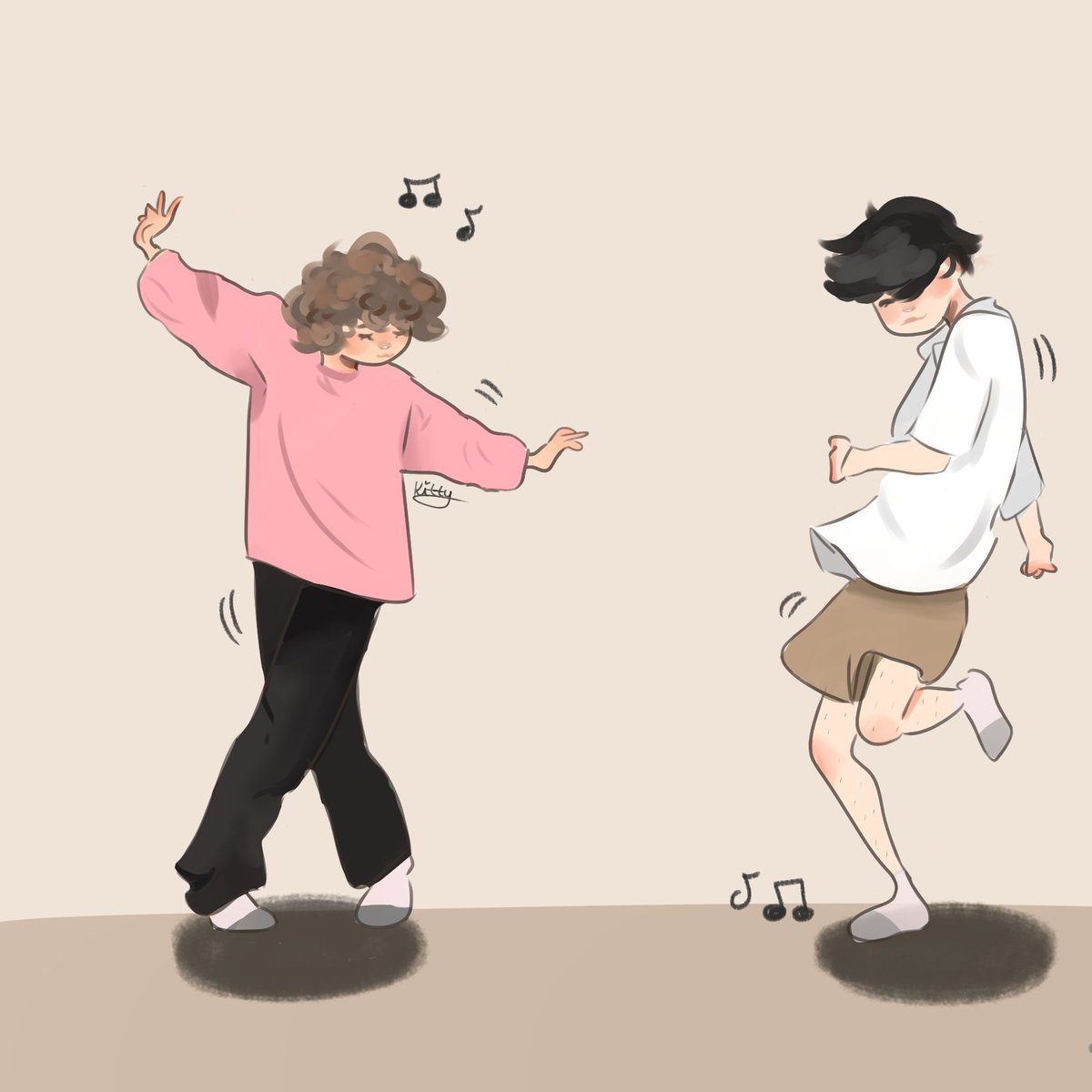 Jolly_Kitty4's tweet photo. Carefree dancing~

~rts appreciated! #dnffanart #dreamfanart #georgefanart @DreamFanartAcc ~ https://t.co/PhMunajrXM