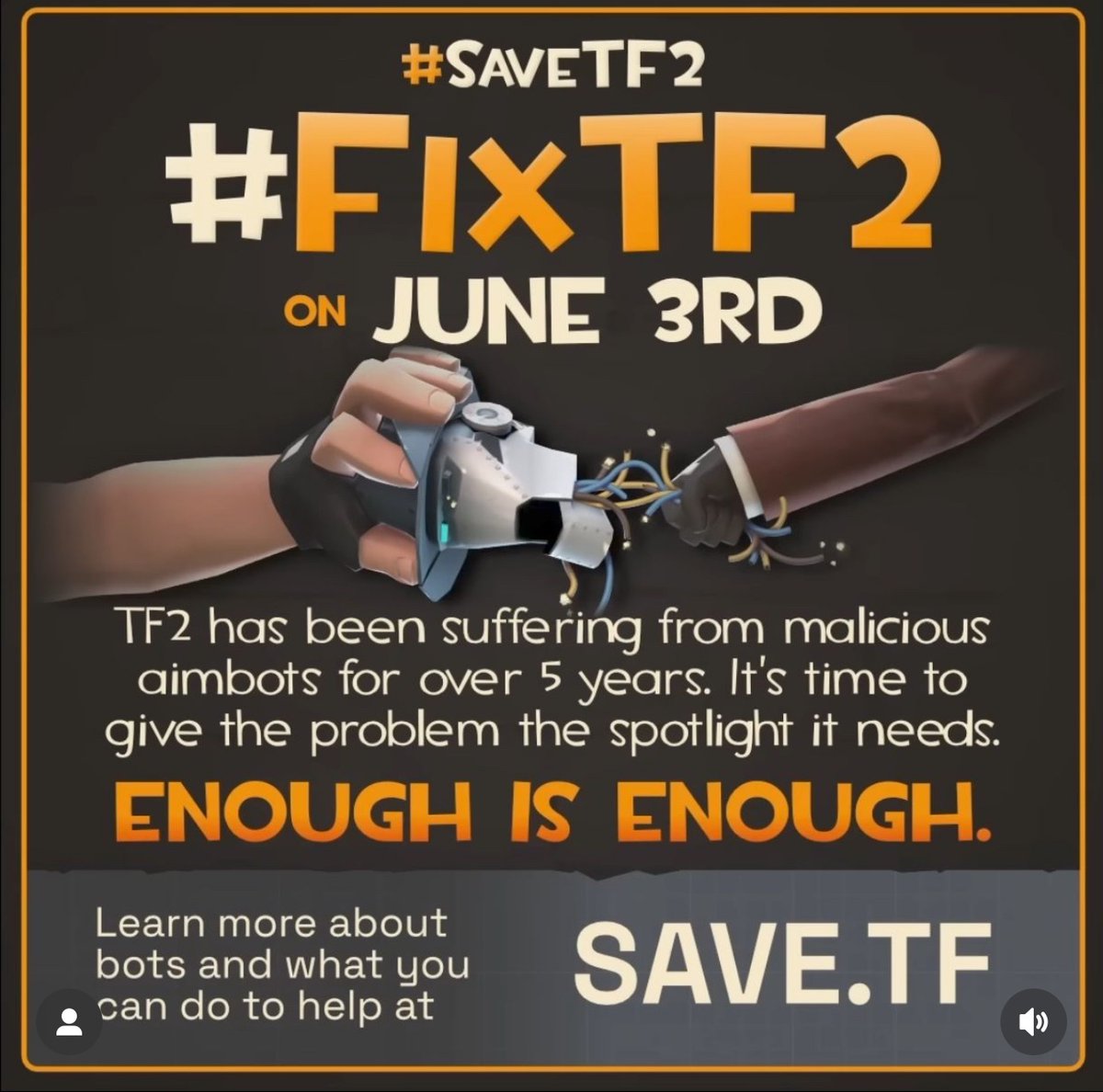 OkonCPR's tweet photo. Please @valvesoftware @Steam 
Do something. I love this game and It's a shame what has happened to it.
#FixTF2 #SaveTF2 #Valve #Steam #teamfortress2 https://t.co/RrAwmylNUs