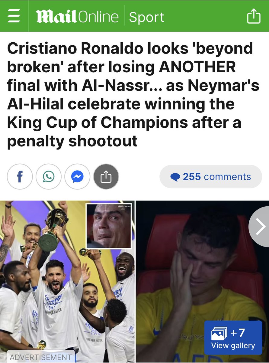 hasanalnaqour's tweet photo. 🚨  #بتسع_لاعبين_ياصغير 

احد الاصدقاء النصراويين يقول 

" دموع رونالدو أشهر من بطولتكم بكل الصحف العالميه"

الله يديم الدموع عليكم ويديم علينا البطولات 

🤣🤣🤣🤣🤣🤣🤣🤣🤣🤣🤣 https://t.co/7XKaNo9Eyj