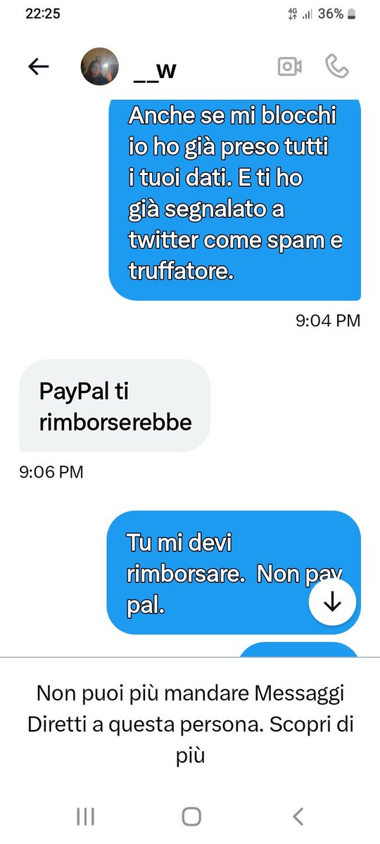 liagarga's tweet photo. TRUFFA BIGLIETTI #taylorswift
Si finge ragazza ma si chiama Amos. Si fa inviare soldi su PayPal poi dice di non averli ricevuti e di farteli rimborsare, poi ti blocca. Sono stufa di questi luridi Ratti.
Segnalate per favore. Io sarò stata ingenua ma questo essere fa schifo https://t.co/4IfxfcJ1o9