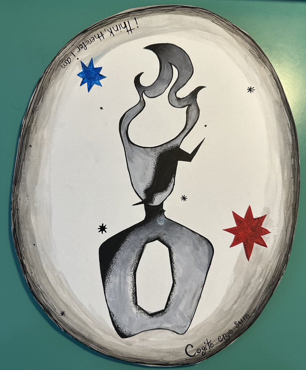 Cogito ergo sum... I think, therefor I am
.
.
#traditionalart #caligraphypen #inkillustration #ink