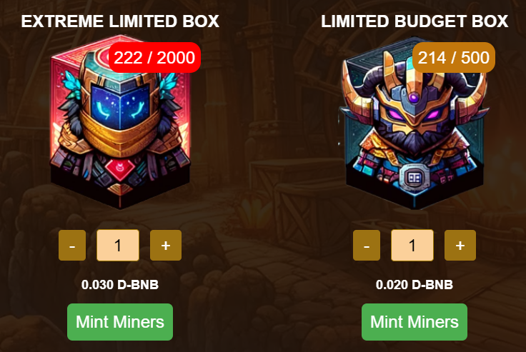 AncientMinerp2e's tweet photo. 🔥 New extreme NFT Boxes in Ancient Miner! 🔥

💎 Enter the Giveaway, with 10 NFTs up for grabs!! 🎉
 
1) Join the game: https://t.co/wKzIknCpIL
2) Follow: @AncientMinerp2e
3) Like, repost this post and tag 3 friends

The winners will be drawn on June 8th

#GameNFT #giveaway #p2e https://t.co/qu2Gjlu4rC